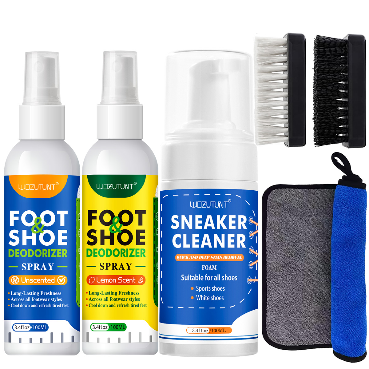 Shoe Cleaning Brush - WOZUTUNT Spray o Cepillo o Toalla