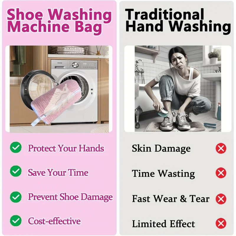 Bolsa para Lavar Zapatos en La - Shoe Cleaning Brush reseña y precio