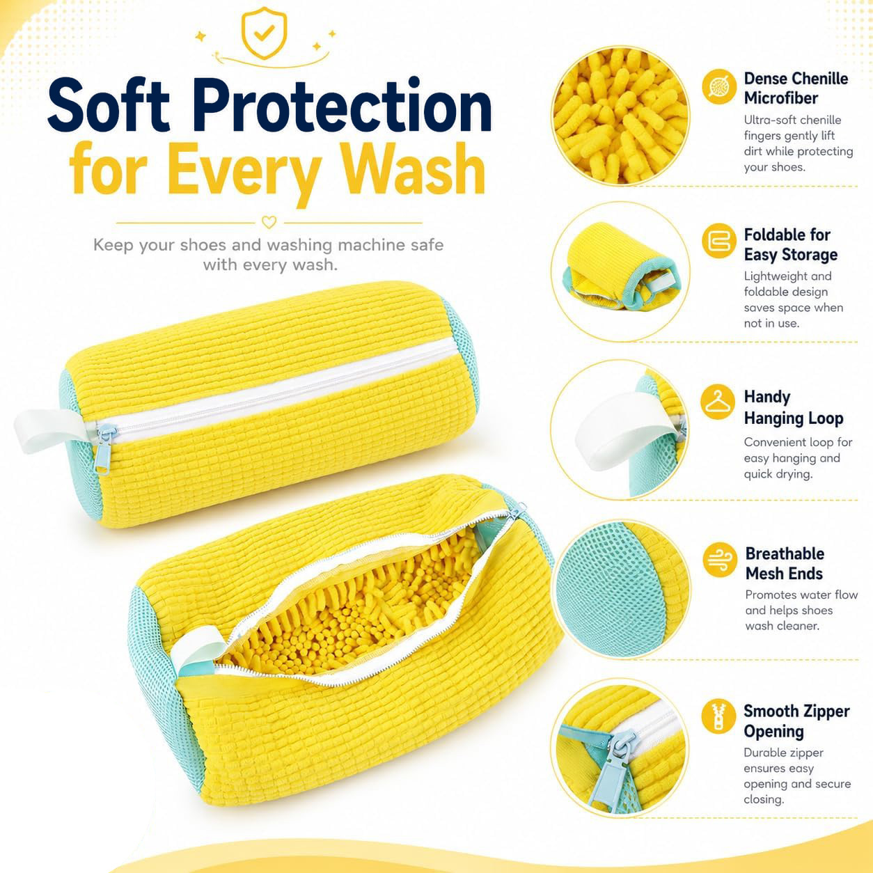 Bolsa para lavar zapatos, bols - Shoe Cleaner reseña y precio