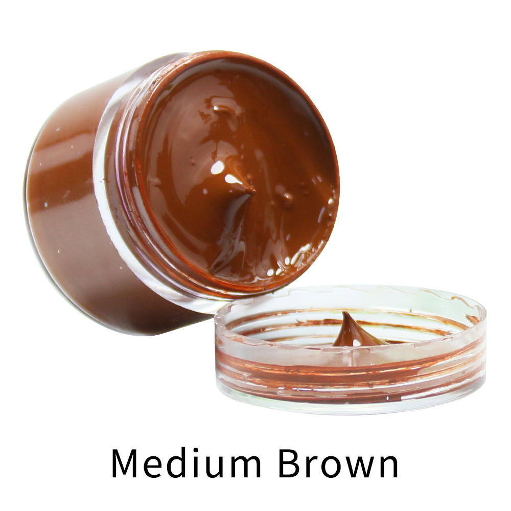 Tinte de cuero marrón medio, p - Leather Shoe Polish reseña y precio