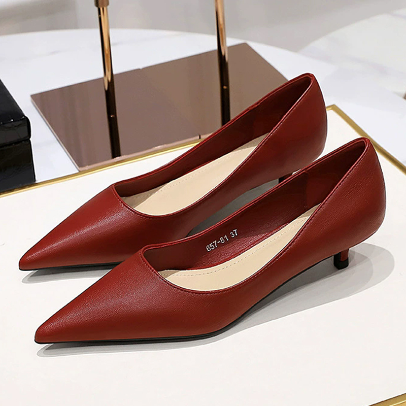 Zapatos de tacón medio con pun - Shoe Tree reseña y precio